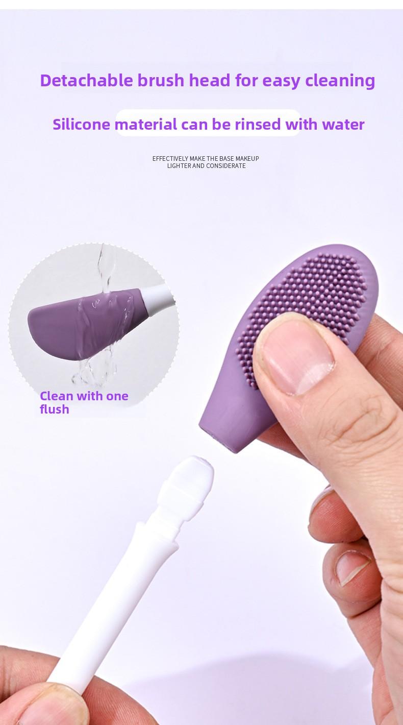 2pcs Dual Head Available Mask Brush, Face Cleansing Massage Brush, Specialized Mask Brush, Mask Care Tool